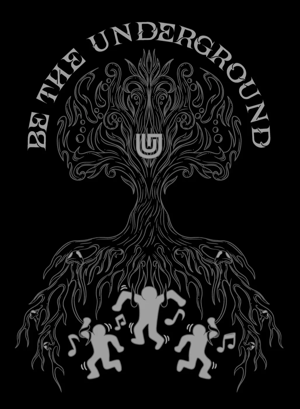 Underground Garden 'Be the Underground' root and tree artwork